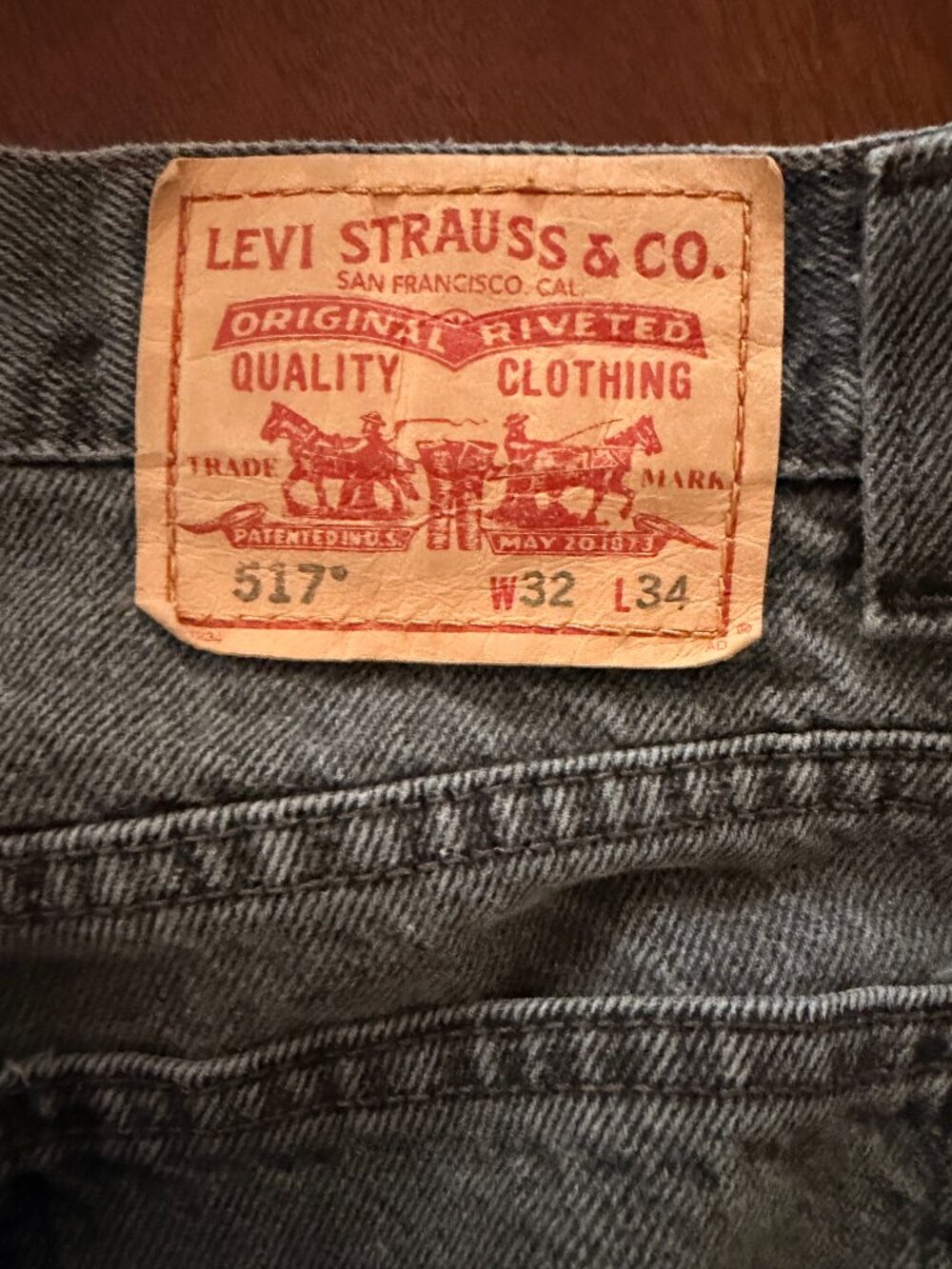 Urban Renewal Up-Cycled Vintage Black Levi's Jeans - Picture 5 of 6